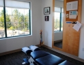 Bright and private chiropractic treatment rooms
